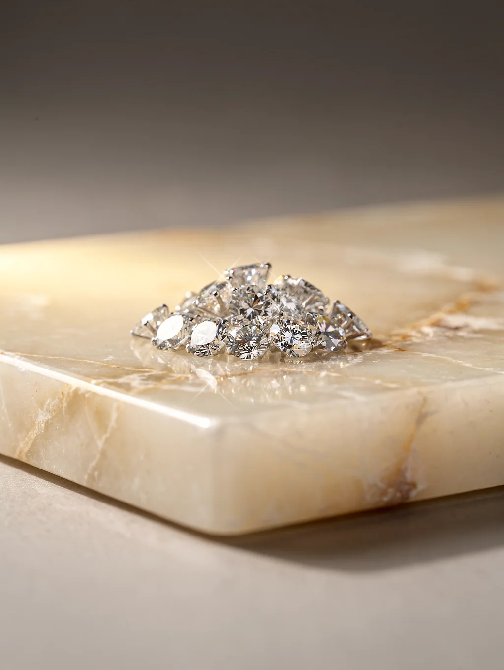 Brilliant cut loose diamonds and polished precious gems