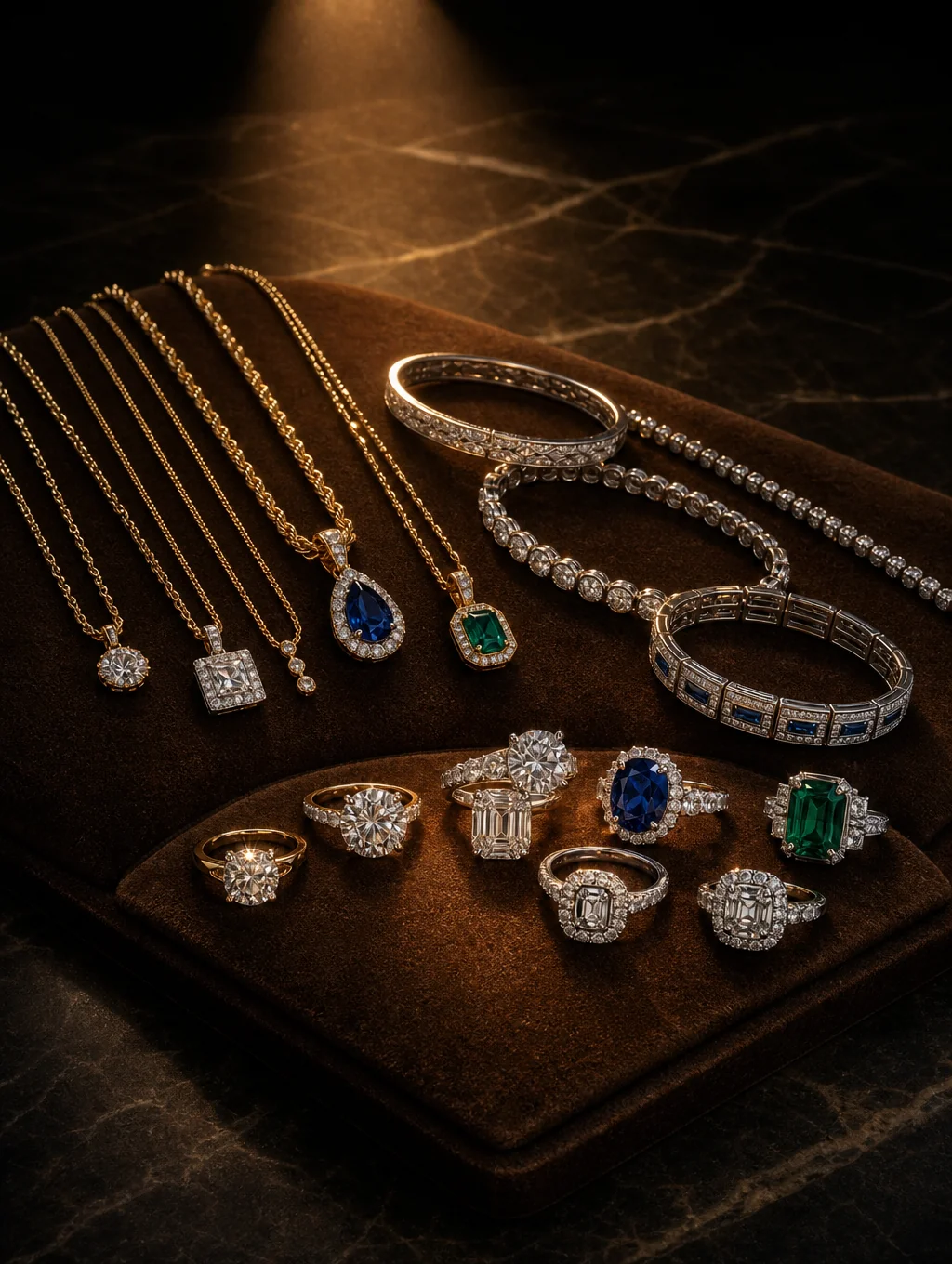 Polished diamond and coloured gemstone market evaluation