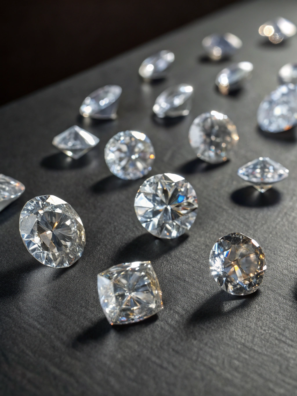Certified brilliant cut diamonds and precious gems